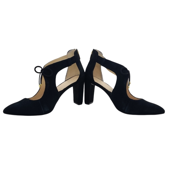 Adrienne Vittadini Nigel Black Suede Lace Up Heels 9.5 NWOB - Picture 4 of 11